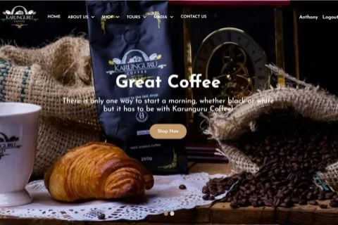 Karunguru Coffee Website & CRM